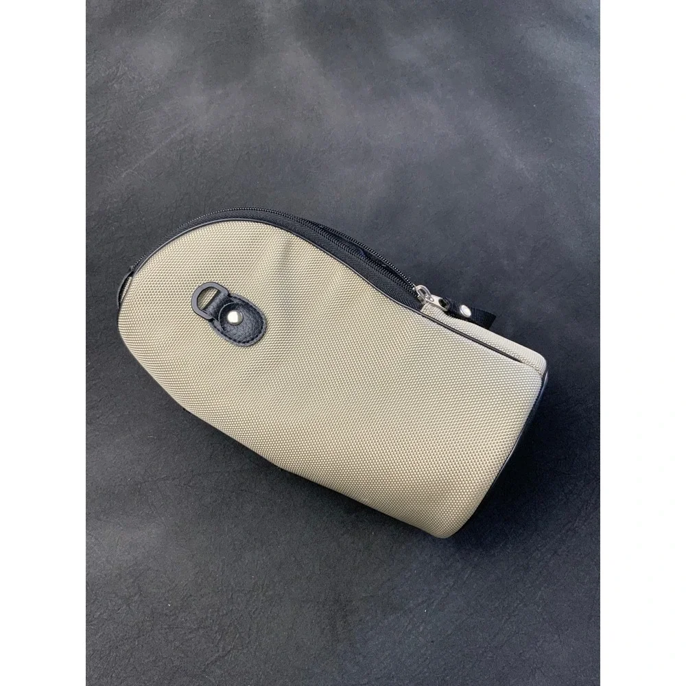 Canon LZ1326 Lens Case Tan Black Padded Soft Pouch Bag 10x4.5 Zip Telephoto Case